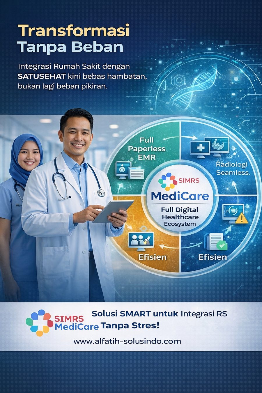 Transformasi tanpa beban: integrasi rumah sakit dengan SATUSEHAT yang berjalan tanpa hambatan.